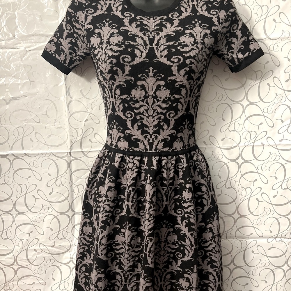 Sweater Dress Black & Gray